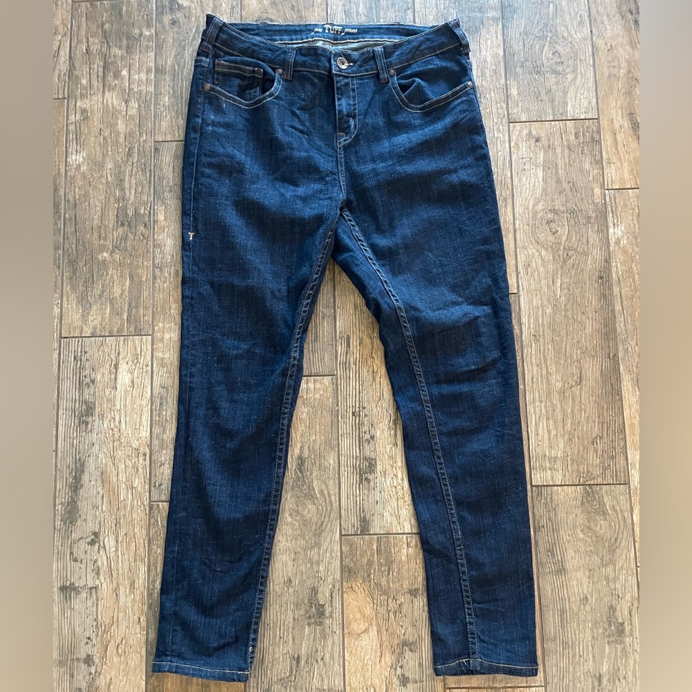 Women’s Cowgirl Tuff Denim Blue Jeans 33W 31L